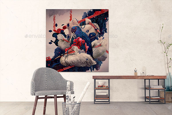 25+ Wall Mockups | Free & Premium PSD Format Mockups Download